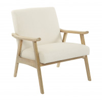 OSP Home Furnishings WDN51-L32 Weldon Chair in Linen fabric with Brushed Finished Frame